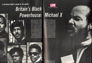 “Britain’s Black Powerhouse: Michael X” by David Knox in LIFE Atlantic Vol. 43, #8 (Amsterdam: Time-Life International, October 16, 1967).