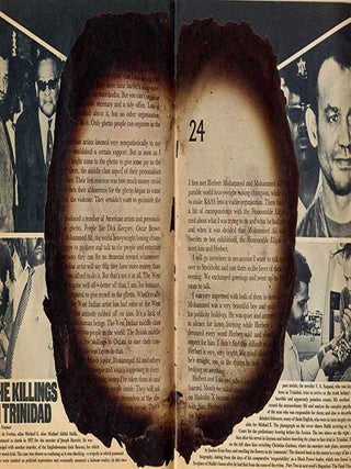 “The Killings in Trinidad”, front cover feature by VS Naipaul (15pp., photo-illustrated), in THE SUNDAY TIMES Magazine (London: May 12, 1974).