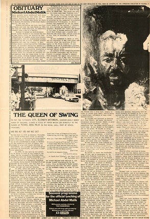 “Obituary - Michael Abdul Malik” by John Michell in INTERNATIONAL TIMES Vol. 3, #2/IT #169 (London: July 1975).