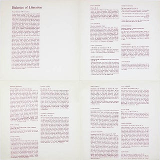 A run of 15 LPs featuring recordings made during the proceedings of the Dialectics of Liberation Congress, from the series total of 23 records released by InterSound Recordings Ltd./Liberation Records, London, c. 1968.