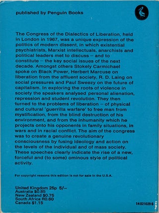 The Dialectics of Liberation.