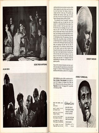 “The Dialectics of Liberation, A Conference”, a 4pp. report in IKON #4 (NY: October 26, 1967) + 2 other issues.