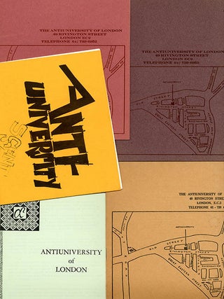 Item #39794 A complete set of catalogues issued by the Anti-University of London, including all...