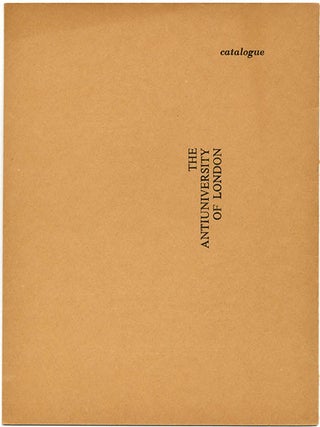 A complete set of catalogues issued by the Anti-University of London, including all three colour cover variants of the first.