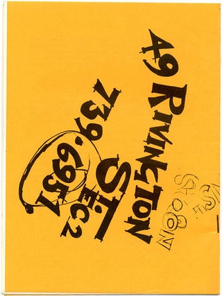 A complete set of catalogues issued by the Anti-University of London, including all three colour cover variants of the first.