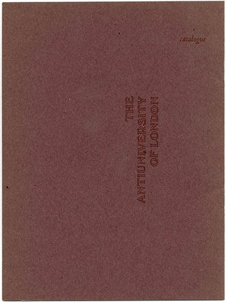 A complete set of catalogues issued by the Anti-University of London, including all three colour cover variants of the first.