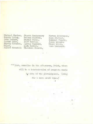 A group of thirteen flyers and documents issued by the Anti-University of London, most of them mimeographed, c. January - August, 1968.