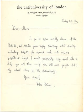 A group of thirteen flyers and documents issued by the Anti-University of London, most of them mimeographed, c. January - August, 1968.