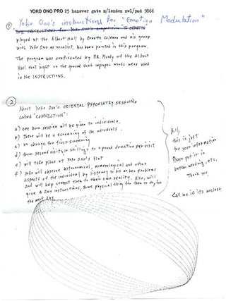 Item #39796 Holograph manuscript relating to “The Connection”, the title of the course given...