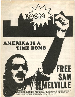 Item #39806 AMERIKA IS A TIME BOMB - FREE SAM MELVILLE