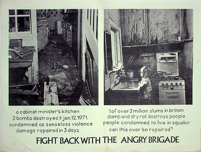 Item #39809 Fight Back With The Angry Brigade. ANGRY BRIGADE.