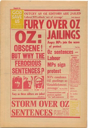 “Blow Up”, an extensive 3pp. cover story on the Angry Brigade, including a chronology and a photograph of Brixton Prison by Captain Snaps (Joe Stevens), in FRENDZ #10 (London: September 16, 1971).