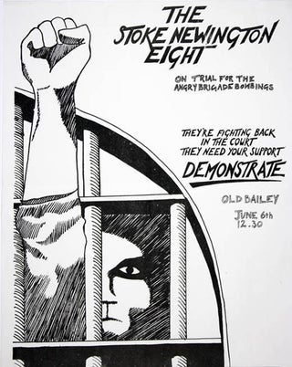 Item #39812 The Stoke Newington Eight On Trial For The Angry Brigade Bombings. ANGRY BRIGADE