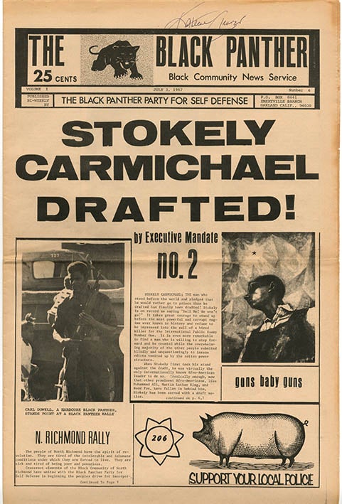 Item #39819 The Black Panther Black Community News Service Volume I, #4 (Oakland, CA: July 3, 1967). BLACK PANTHER PARTY.