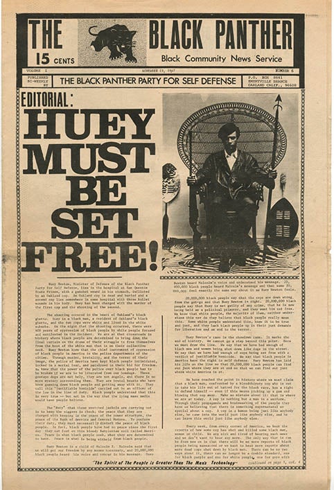 Item #39820 The Black Panther Black Community News Service Volume I, #6 (Oakland, CA: November 23, 1967). BLACK PANTHER PARTY.