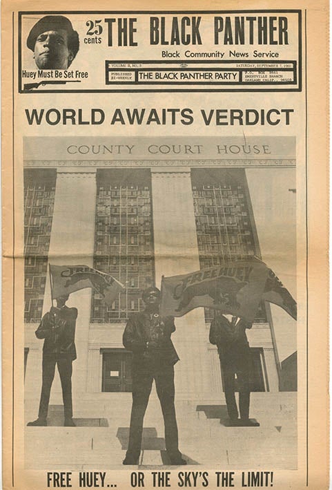 The Black Panther Black Community News Service Volume II, #5 (Oakland, CA: September 7, 1968. BLACK PANTHER PARTY.