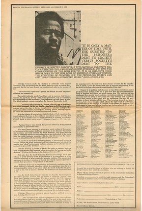 The Black Panther Black Community News Service Volume II, #18 (San Francisco, CA: December 21, 1968).