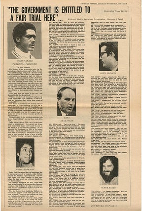 The Black Panther Black Community News Service Volume III, #32 (Berkeley, CA: November 29, 1969).