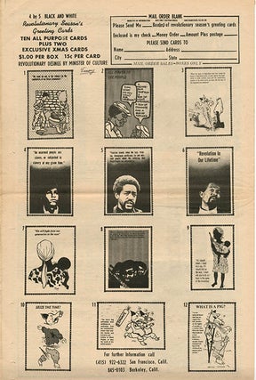 The Black Panther Black Community News Service Volume III, #32 (Berkeley, CA: November 29, 1969).