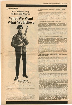 The Black Panther Black Community News Service Volume III, #32 (Berkeley, CA: November 29, 1969).