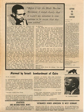 The Black Panther Black Community News Service Volume IV, #13 (Berkeley, CA: February 28, 1970).