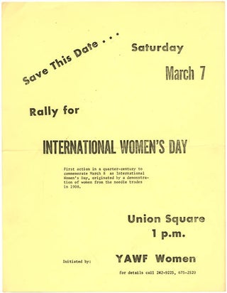 Item #39846 Rally for International Women’s Day. FEMINISM