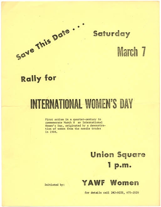 Item #39846 Rally for International Women’s Day. FEMINISM.