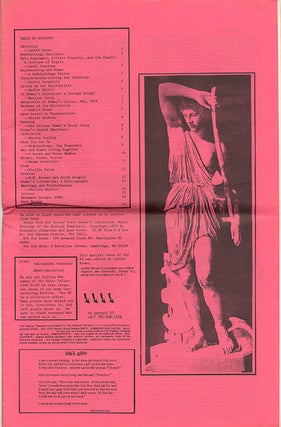 THE RADICAL THERAPIST Volume 1, #3, Special Issue: Women (Minot, North Dakota: The Radical Therapist, August-September, 1970).