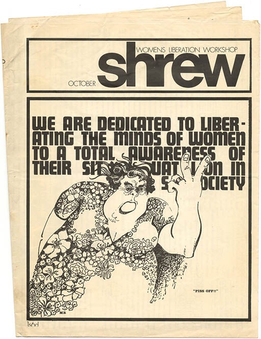 Item #39849 SHREW (London: Women’s Liberation Workshop, October [1970]). FEMINISM.