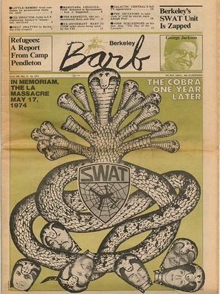 A group of 6 contemporary periodicals, each one with a front cover feature devoted to Patty Hearst and/or the SLA.