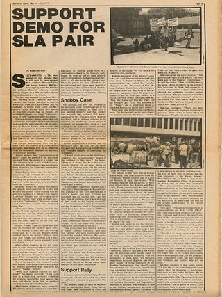 A group of 6 contemporary periodicals, each one with a front cover feature devoted to Patty Hearst and/or the SLA.
