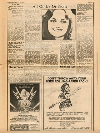 A group of 6 contemporary periodicals, each one with a front cover feature devoted to Patty Hearst and/or the SLA.