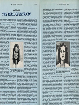 A group of 6 contemporary periodicals, each one with a front cover feature devoted to Patty Hearst and/or the SLA.