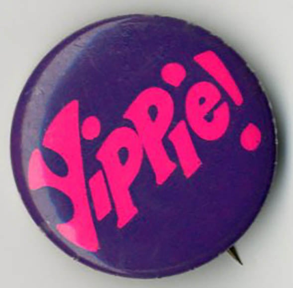 Item #39893 Original Yippie! badge, c. late ‘60s. YIPPIE!