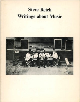 Item #39934 Writings about Music. Steve REICH