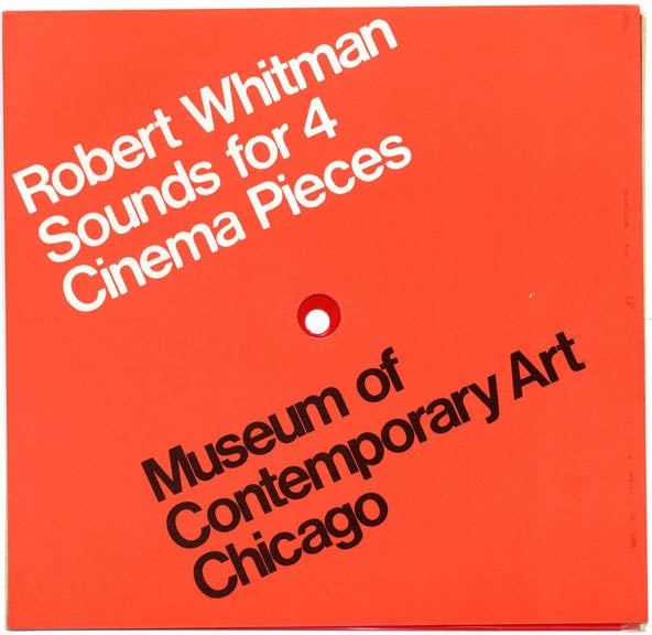 Item #39946 Sounds for 4 Cinema Pieces. Robert WHITMAN.