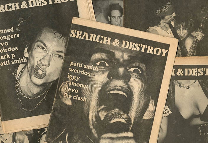 Item #39982 SEARCH & DESTROY: New Wave Cultural Research #2, 3, 4, 6, 8, and 11 (SF: 1977-1979).