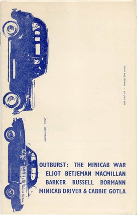 Item #40027 The Minicab War. Gregory CORSO
