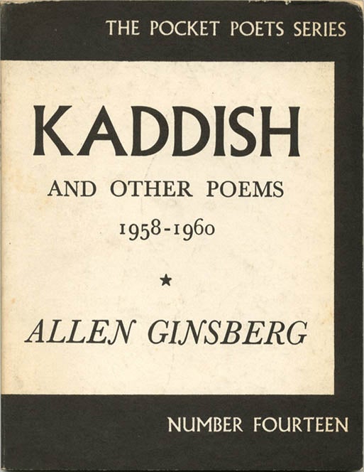 Item #40030 Kaddish and Other Poems 1958-1960. Allen GINSBERG.