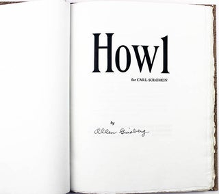 Howl for Carl Solomon.