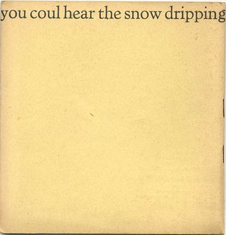 You Could Hear The Snow Dripping and Falling Into The Deers Mouth.