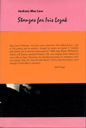 Item #40072 Stanzas for Iris Lezak. Jackson MAC LOW