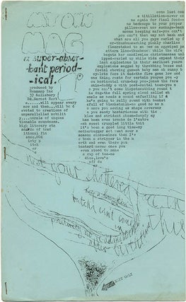 Item #40076 MY OWN MAG #1 - A Super-Absorbant Periodical (Barnet, Herts.: nd. [November 1963