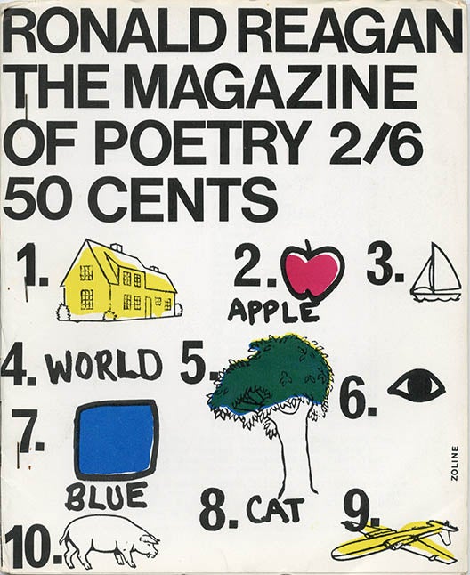 Item #40085 RONALD REAGAN: The Magazine of Poetry.