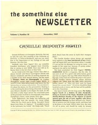 SOMETHING ELSE PRESS EPHEMERA. A collection of more than 30 ephemeral items produced by the Something Else Press between 1965 and 1972, including Newsletters, Newscards, Catalogues and Gallery announcements.