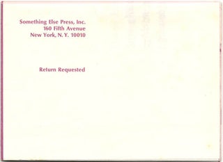 SOMETHING ELSE PRESS EPHEMERA. A collection of more than 30 ephemeral items produced by the Something Else Press between 1965 and 1972, including Newsletters, Newscards, Catalogues and Gallery announcements.