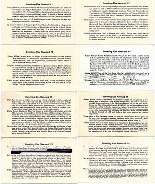 SOMETHING ELSE PRESS EPHEMERA. A collection of more than 30 ephemeral items produced by the Something Else Press between 1965 and 1972, including Newsletters, Newscards, Catalogues and Gallery announcements.