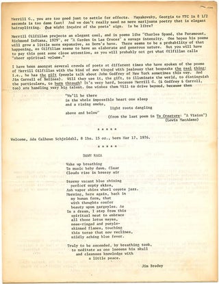 THE POETRY PROJECT NEWSLETTER #29, #33-37, #39-41 (NY: The Poetry Project, November 1, 1975 - January 1, 1977).