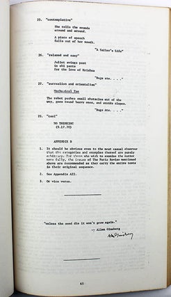 THE WORLD #30 (NY: The Poetry Project, July 1976).