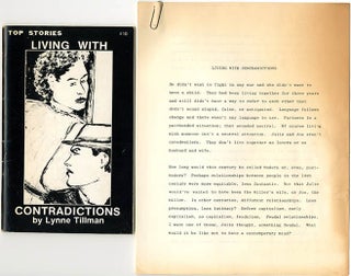 A small collection, including three early book publications accompanied by the author’s duplicated typescripts, c. 1976-84.